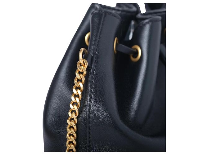 Borsa a secchiello mini VLogo Valentino Garavani Nero - vista 6