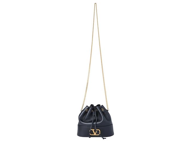 Borsa a secchiello mini VLogo Valentino Garavani Nero - vista 8
