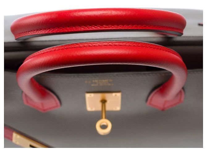 Hermès Borsa HERMES Birkin 30 in Pelle Grigia - 103649 Grigio - vista 10
