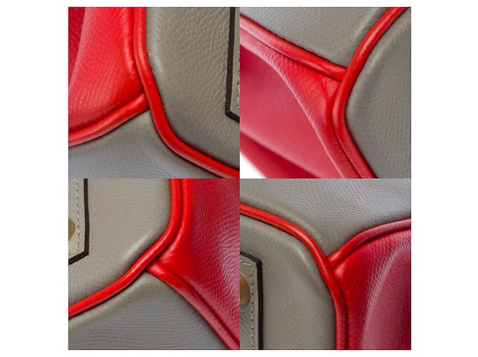 Hermès Borsa HERMES Birkin 30 in Pelle Grigia - 103649 Grigio - vista 12