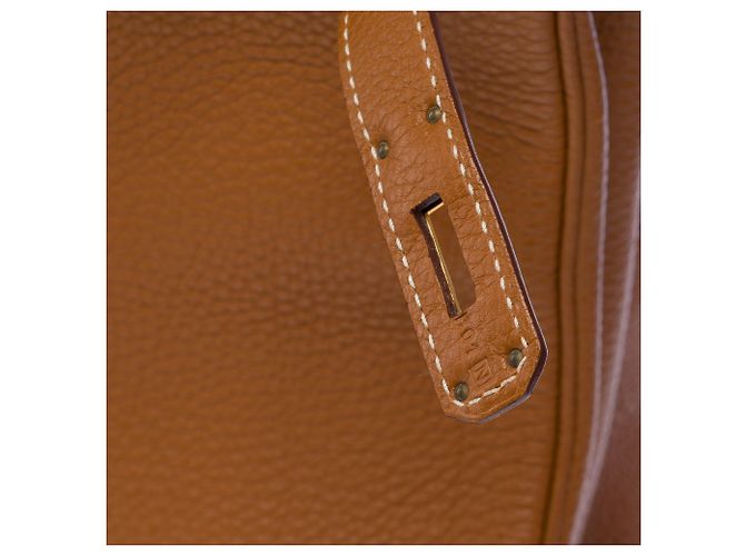 Hermès Borsa HERMES Birkin 35 in Pelle Oro - 103647 D'oro - vista 8