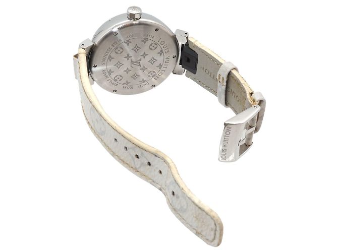 Relógio Louis Vuitton Tambour GM Monogram White - vista 4