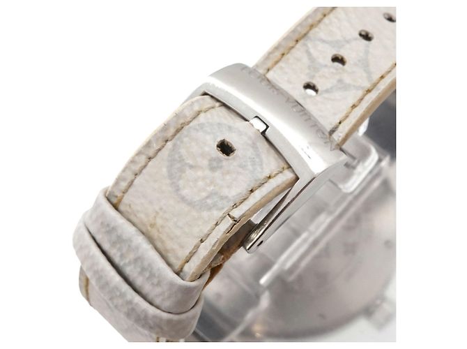 Relógio Louis Vuitton Tambour GM Monogram White - vista 6