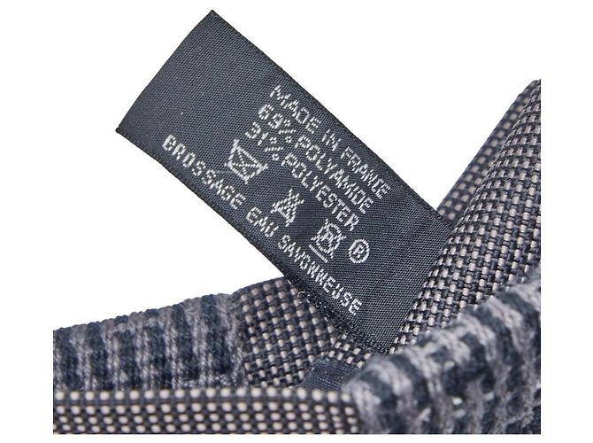 Borsa a tracolla Hermline in tela grigia Hermès Marrone - vista 8