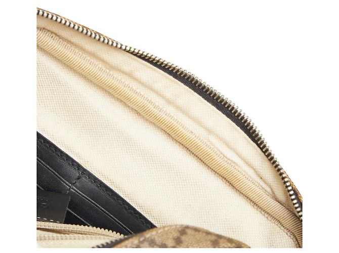 Clutch Gucci Diamante Second Bag Nero Beige - vista 10