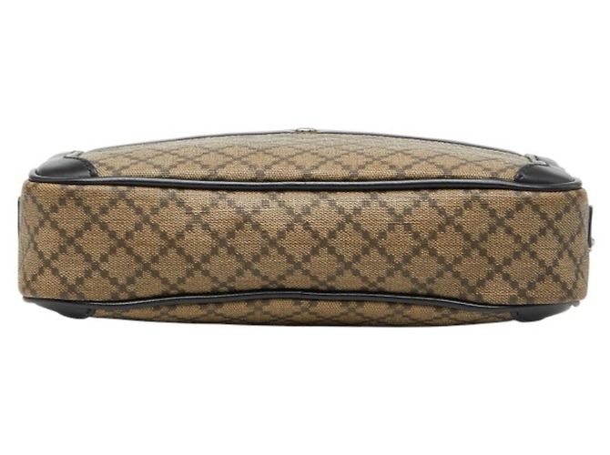 Clutch Gucci Diamante Second Bag Nero Beige - vista 3