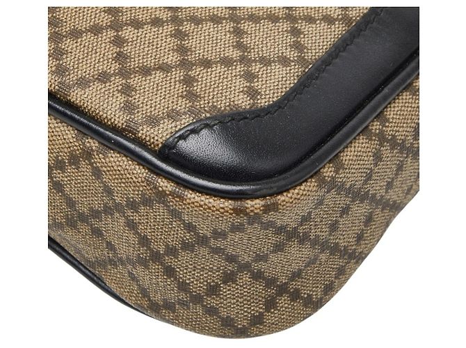 Clutch Gucci Diamante Second Bag Nero Beige - vista 4