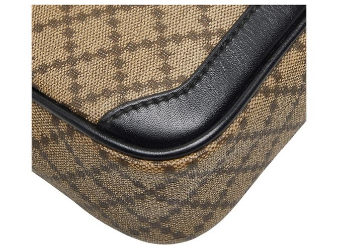 Clutch Gucci Diamante Second Bag Nero Beige - vista 6