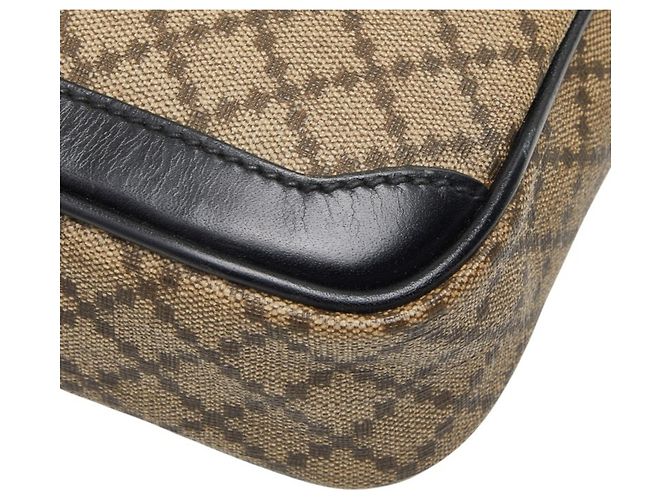 Clutch Gucci Diamante Second Bag Nero Beige - vista 7
