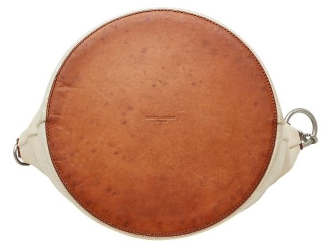 Borsa a tracolla crossbody Saint Laurent Rive Gauche Marrone Crudo - vista 3
