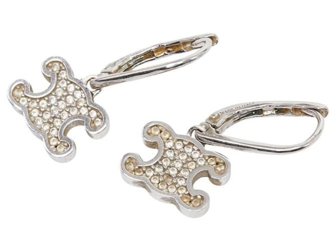 Céline Pendientes Triomphe Celine Plata - vista 2