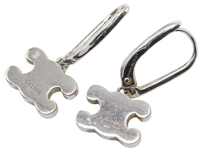 Céline Pendientes Triomphe Celine Plata - vista 3