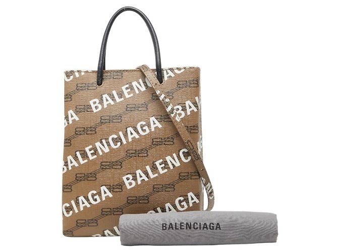 Balenciaga Large Shopping Bag Braun Schwarz - Ansicht 11