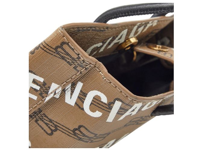 Balenciaga Large Shopping Bag Braun Schwarz - Ansicht 7