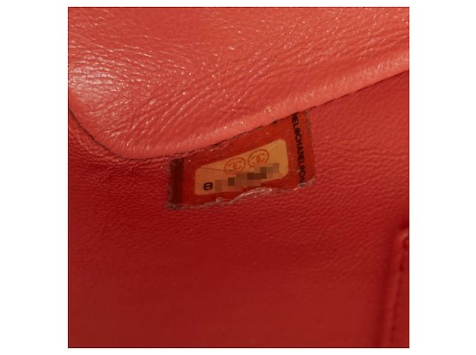 Borsa Tote Chanel Matelassé Orange Caviar Leather Arancione - vista 12