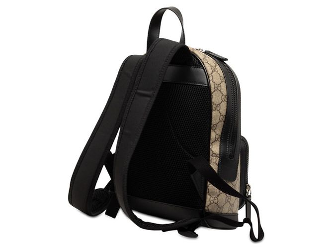 Zaino Gucci GG Supreme Nero Beige - vista 2