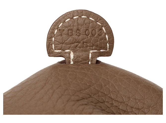 Hermès Borsa a tracolla Hermes Evelyne TPM Taupe Blu navy - vista 6