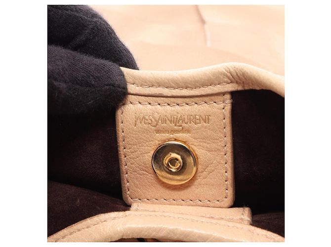 Borsa a Spalla Yves Saint Laurent Tropez Beige - vista 4