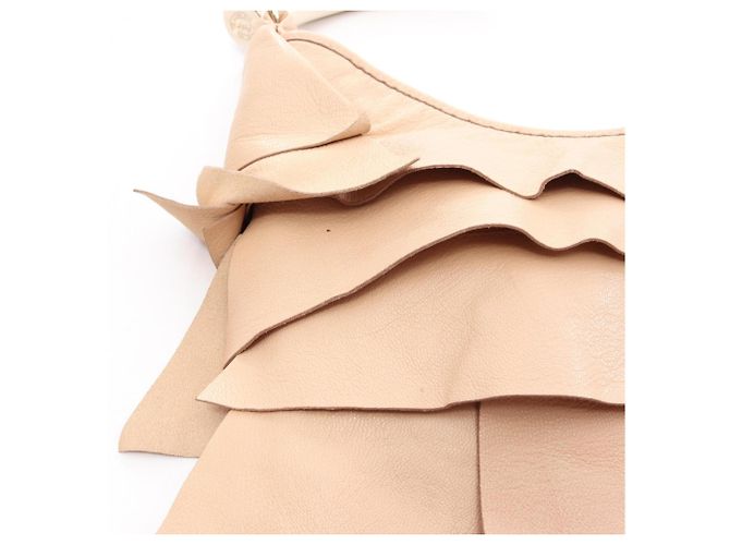 Borsa a Spalla Yves Saint Laurent Tropez Beige - vista 7