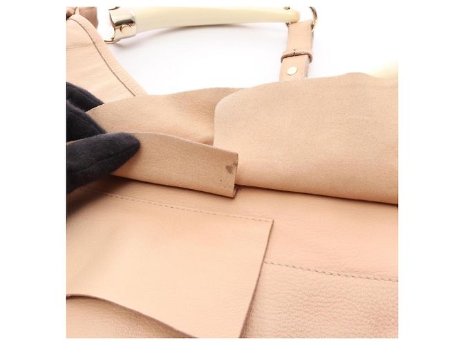 Borsa a Spalla Yves Saint Laurent Tropez Beige - vista 9