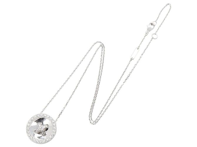 Collana Boutonniere in Diamanti Van Cleef & Arpels Argento Bianco - vista 2