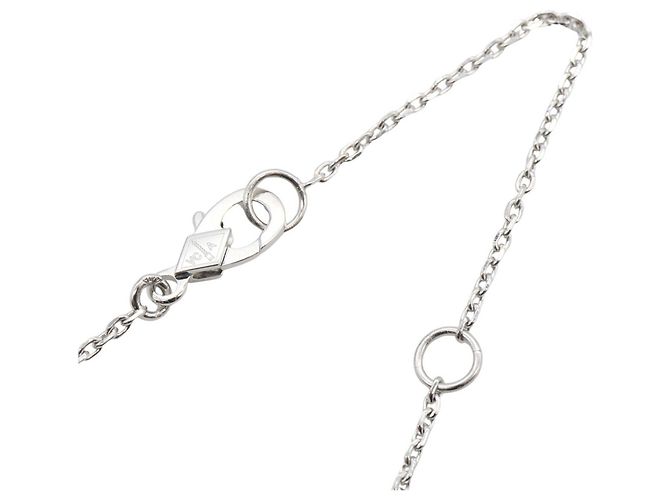 Collana Boutonniere in Diamanti Van Cleef & Arpels Argento Bianco - vista 4