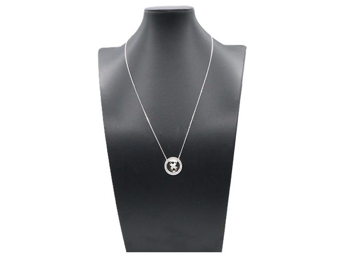 Collana Boutonniere in Diamanti Van Cleef & Arpels Argento Bianco - vista 7