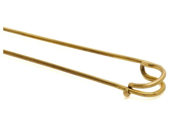 Spilla Hermès Clou de Selle Circa 1990 Spilla a Stella in Metallo Dorato Hermes D'oro - vista 3