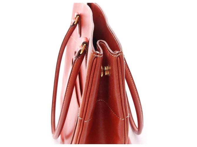 Hermès La Tote Bag Braun Box Calf Leder - Ansicht 10