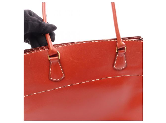 Hermès La Tote Bag Braun Box Calf Leder - Ansicht 13
