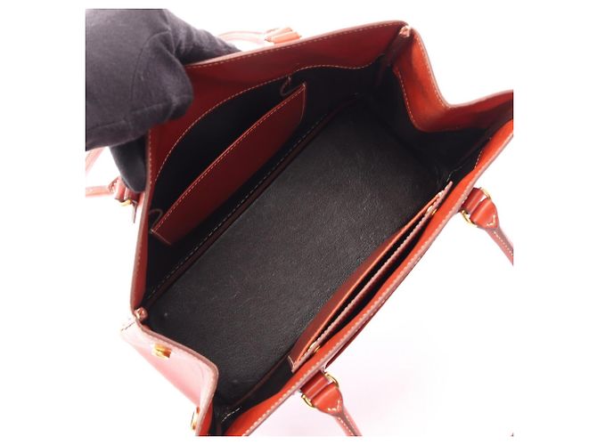 Hermès La Tote Bag Braun Box Calf Leder - Ansicht 3
