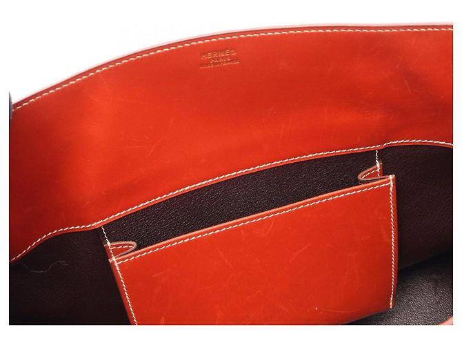 Hermès La Tote Bag Braun Box Calf Leder - Ansicht 7