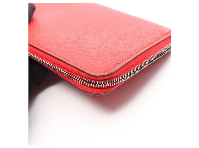 Cartera larga de seda Azap de Hermès Roja - vista 11