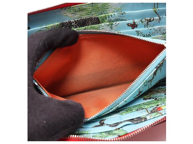 Cartera larga de seda Azap de Hermès Roja - vista 6