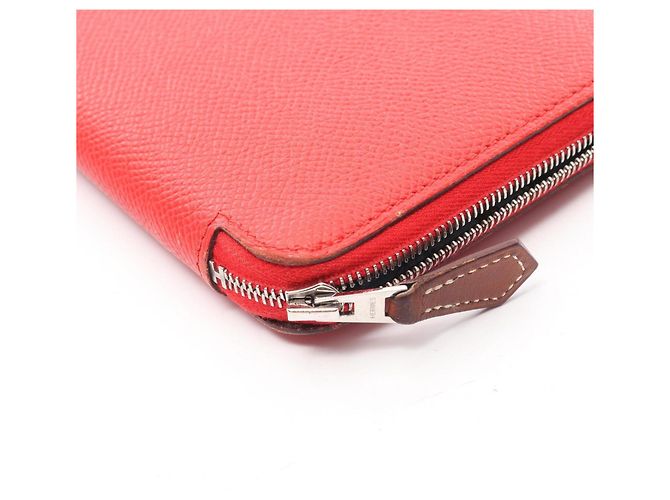 Cartera larga de seda Azap de Hermès Roja - vista 8