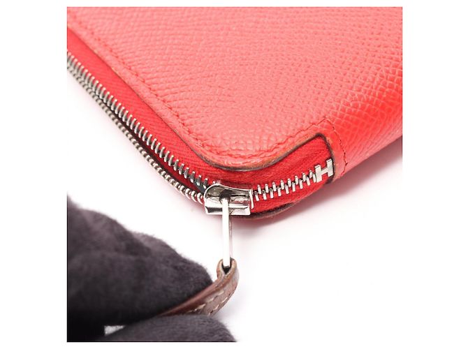 Cartera larga de seda Azap de Hermès Roja - vista 9