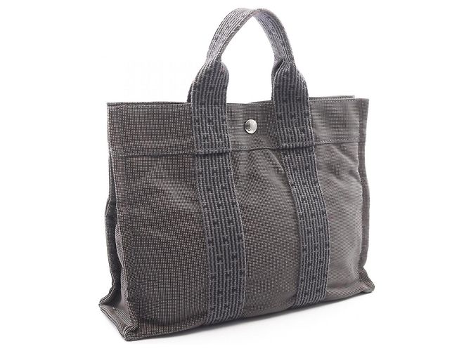 Hermès Borsa Tote Hermes Herline PM Marrone - vista 2