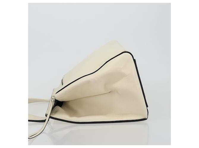 Céline Borsa Edge Celine in pelle Medium Bianco - vista 4