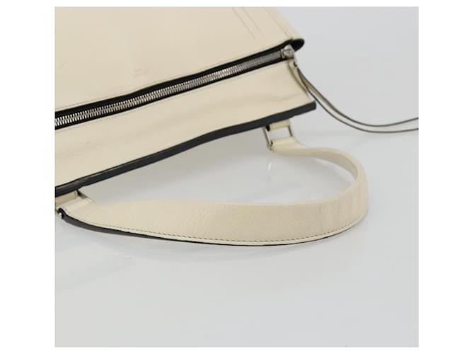 Céline Borsa Edge Celine in pelle Medium Bianco - vista 7