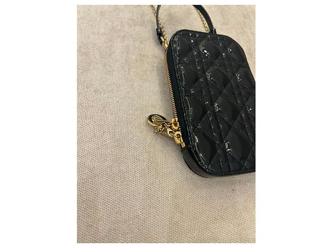 Dior Lady Dior Custodia Smartphone Vernice Nera Nero - vista 12