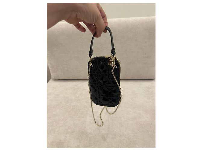 Dior Lady Dior Custodia Smartphone Vernice Nera Nero - vista 2