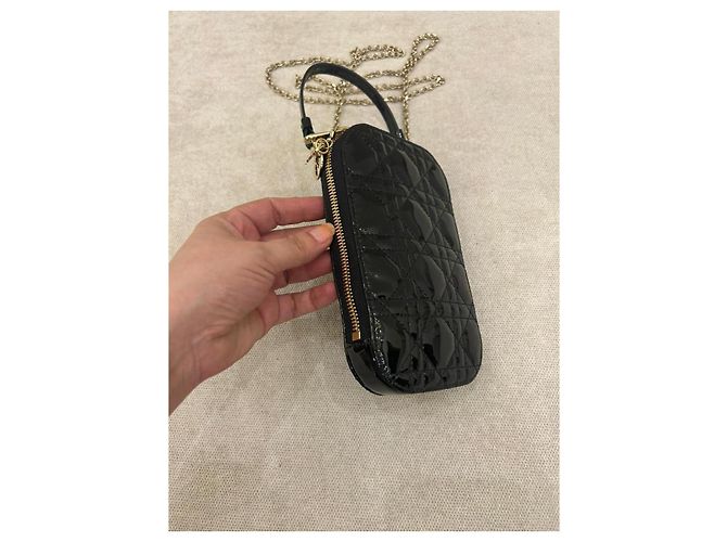 Dior Lady Dior Custodia Smartphone Vernice Nera Nero - vista 8