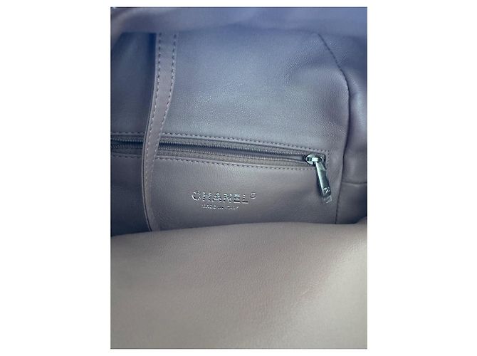 Chanel sequin and leather backpack Pink Beige Grey - view 9