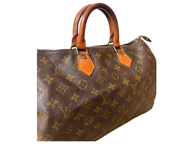 Louis Vuitton Speedy 35 Marrone D'oro - vista 3
