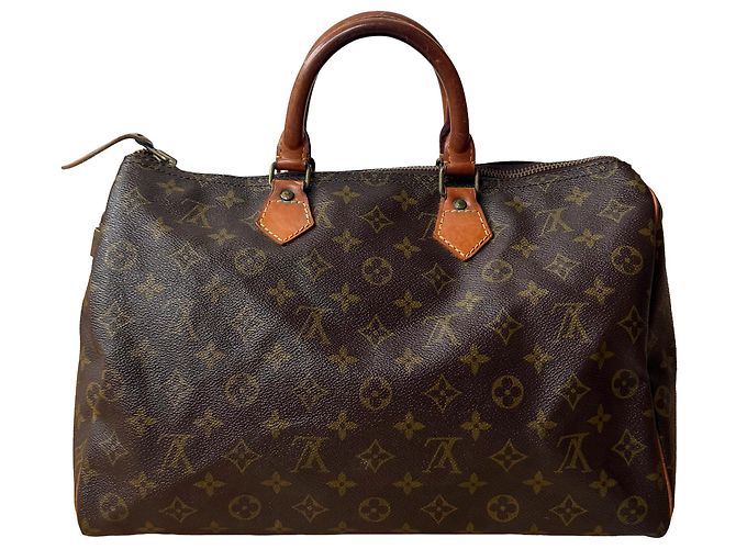 Louis Vuitton Speedy 35 Marrone D'oro - vista 5