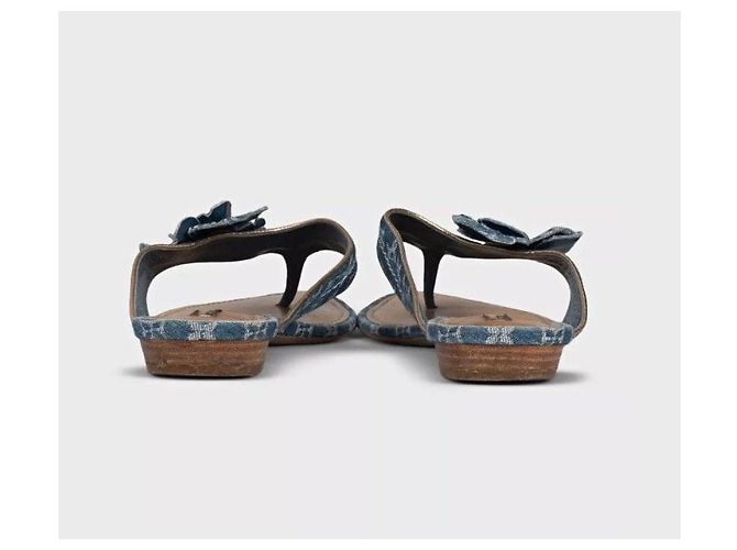 Infradito Louis Vuitton Denim Monogram – Taglia 39 Usati - vista 4