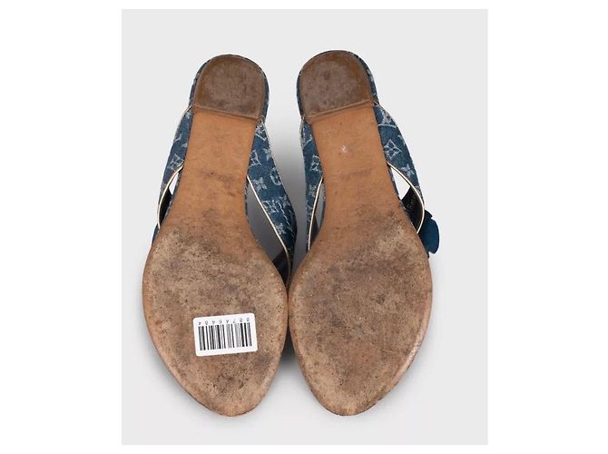 Infradito Louis Vuitton Denim Monogram – Taglia 39 Usati - vista 5