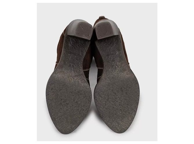 Louis Vuitton Suede Boots with Contrast Stitching – Size 38 pre-owned - view 5