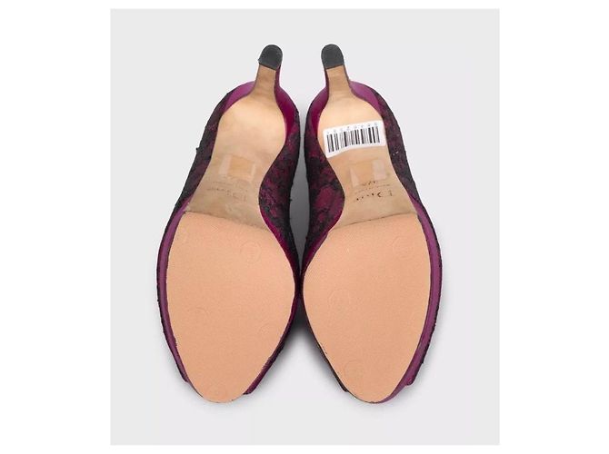 Christian Dior Spitzen-Pumps mit Peep-Toe – Größe 37.5 gebraucht - Ansicht 5