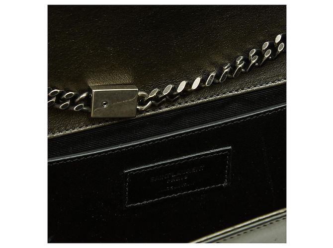 Saint Laurent 2018 Sac Kate Opium Medium YSL Khaki Gold Leather Shoulder Bag D'oro Verde - vista 5